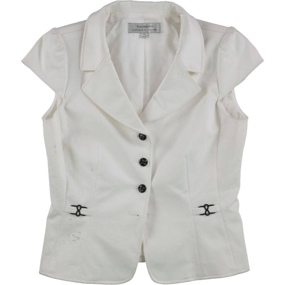 Tahari Womens Solid Three Button Blazer Jacket, W… - image 1